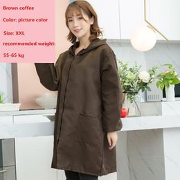 Aprons Add Long Style Lady To Soft Work Clothes Han Fashion The Jacket Is Waterproof And Oil-proof For Adults A4031