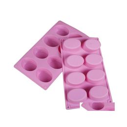 Baking Moulds 8Cavity Oval Shape Soap Mold Sile Chocolate Mod Tray Homemade Making Diy Sn1885 Drop Delivery Home Garden Kitchen Dini Dhw4I