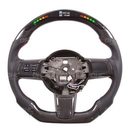 Driving Wheel Real Carbon Fibre LED Display Steering Wheels Compatible For RX8 Auto Parts Car Styling