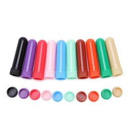 Sponges Applicators Cotton Sponges Essential Colored Plastic Blank Nasal Inhalers Tubes Sticks Container With Wicks For Oil Nose Dhezj