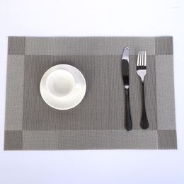 Table Mats Placemat TableCloth Washable PVC Mat Diagonal Frame Stain-Resistant Dining Disc Bowl Pad Non-slip Restaurants