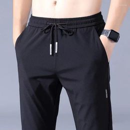 Men's Pants Men's Trousers Casual Breathable Slim Straight Male Joggers Thin Quick Dry Sweatpants Sports Hiking Men Q301