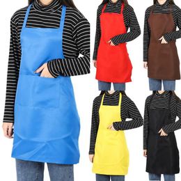 Aprons Men Women Adjustable Waist Barber Sleeveless Cooking Bib Kitchen BBQ Chef Dining Room Home Anti Oil With Pocket Waterproof Apron1