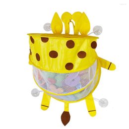 Storage Boxes Excellent Toy Bag Sturdy Bathroom Organiser Large Opening Bath Toys For Kindergarten