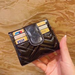 Designers Women Wallet Short Wallets Bag Card Holder Carry Around Women Pocket Buckle Holders Money Cards Coins Men Leather Purse Evening Bags