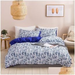 Bedding Sets In Stock Bed Sheet Fitted Flat Sheets 3 Pcs 7 Colours Twin Double Queen King Quilt Er Pillowcases Drop Delivery Home Gar Dhutl