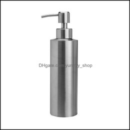 Liquid Soap Dispenser Fl 304 Stainless Steel Countertop Sink Lotion Pump Bottles For Kitchen And Bathroom 250Ml/8Oz 350Ml/11.67Oz Dr Otpvr