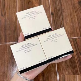 Foundation Top Les Beiges Cushion Cream Healhy Glow Gel Touch 11G Color N10/N20/N12 Drop Delivery Health Beauty Makeup Face Dhcj4