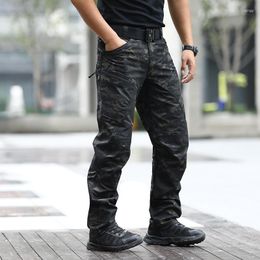 Calça masculina exército militar do exército masculino de roupas táticas urbanas de combate Multi Pockets Única tecido casual ripstop