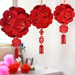 Decorative Flowers 5Pcs/lot Artificial Silk Flower Rose Balls Wedding Centerpiece Pomander Bouquet For Party Decoration