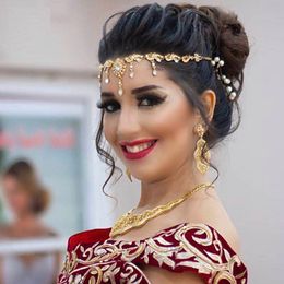 Wedding Hair Jewellery Turkish Head Pieces for Bridal Gold Colour Accessorie Pins 230112