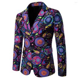 Men's Suits 2023 Designer Men Clothing Luxury Mens Blazer Print Jacket Stylish Fancy Brand Floral Males Blazers 7.24