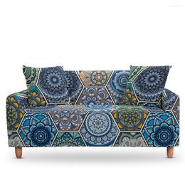 Chair Covers Bohemia Mandala Pattern Stretch Sofa Cover For All Sofas 1/2/3/4 Seat Antifouling Elastic Slipcover Couch