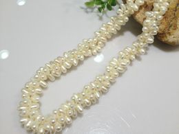 Choker Bridal Pearl Necklace Natural Real Twisted Multilayer Pearls Irregular Women Jewellery Chokers