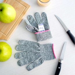 Cut Resistant Gloves Anti knife HPPE Level 5 EN388 Safety Work High-strength Grey Gardening Kitchen Anti-