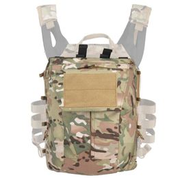 Stuff Sacks Tactical Zip-on Panel Pack Zipper-on Pouch Molle Plate Carrier Hunting Bag For Paintball JPC 2 0 Vest274U