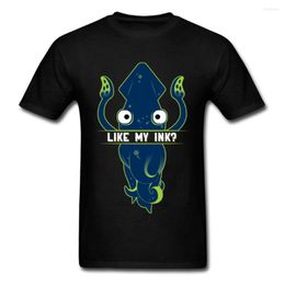 Men's T Shirts Funny Cartoon 80s High Quality Top Brand Casual Tee Shirt For Men Like My Ink Squid T-Shirt Creative Design Hip Hop