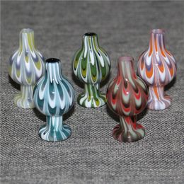 Hookahs Colourful Glass Carb Cap Quartz Banger 25mm quartz nail 14mm 18mm Male Female Flat top Bangers for Dab Rigs Glass Bongs