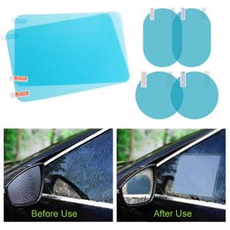 Car Sunshade 2PCS Rainproof Film Anti Fog Side Window Reflective Anti-Scratch Clear Protective Micro-Nano For Rearview Mirror