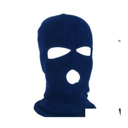 Designer Masks Ski Fl Face Mask 3 Winter Cap Hole Clava Hood Motorbike Motorcycle Helmet Rrd12057 Drop Delivery Home Garden Housekee Otn6V