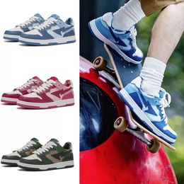 Scarpe da uomo SK8 Scarpe casual Sneaker Sta Low Court designer Nigo Marrone Avorio ABC Camo Rosa Blu Vintage Beige Indaco bianco Rosso Oliva sneaker da donna di lusso