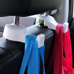 Interior Decorations 2 Pcs Universal Car Seat Back Hook Headrest Portable Hanger Holder Storage For Bag Cloth Umbrella Accessories