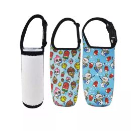 Sublimation DIY white Blank 20oz Tumbler Tote Diving cloth Neoprene bottle Sleeves with Adjustable Strap Drinkware Handle Water cups Carrier Sleeve Covers