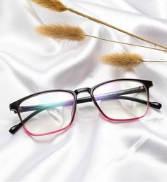 Sunglasses Woman Square Transparent Glasses Frames Women Vintage Rectangle Optical Frame Fake Eyeglasses Black Spectacles