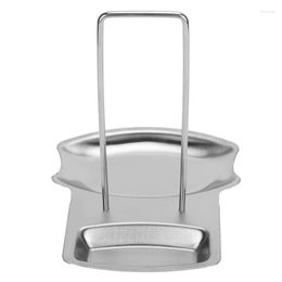 Storage Bottles Kitchen Container Pan Cover Spoon Rack 304 Stainless Steel Pot Lid Kitchenware Organizer Shelf Plastic