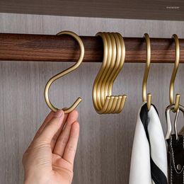 Hooks 5pcs Aluminium Alloy S Shape Practical Kitchen Railing Hanger Hook Clasp Holder For Hanging Clothes Handbag