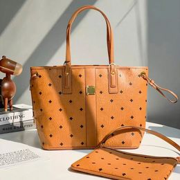 Erkek Çift Taraflı Anne Under Embl Shop Bag Lüks Tasarımcı Cüzdan 2 Parça Pochette Crossbody Çanta Kadınlar Orijinal Deri Çanta Debriyaj Omuz Sling Çanta