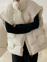 Women's Vests Fashion Thicken Waistcoat Vest For Women Fall Winter 2023 Korean Oversized Coats Plaid Jacket Warm Parka Duoperi