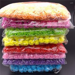 Decorative Flowers Wholesale 5Bags/Set PE Little Rose Flower Foam Small With Yarn Handmade DIY Wedding Candy Box Wreath Accessories