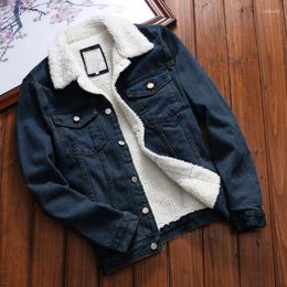 Women's Jackets Women Denim Jacket With Fur Lady Autumn Winter Warm Vintage Long Sleeve Slim Jeans Coat Outwear Chaquetas ED