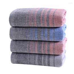 Towel 34x76cm Gauze Terry Cotton Gradient Striped Soft Absorbent Home Bathroom Adult Sport Wash Face Hand Body