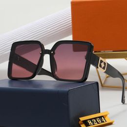 Summer Designer Sunglass Fashion Letters Sun Glasses for Men Woman Unisex Goggle Popular Eyewear Beach Sunglasses 7 Colors with Gift Box