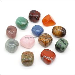 Stone Reiki Natural Tumbled Irregar Polishing Rose Quartz Tigers Eye Yoga Energy Bead For Chakra Healing Decoration Drop Delivery Jew Dhoie