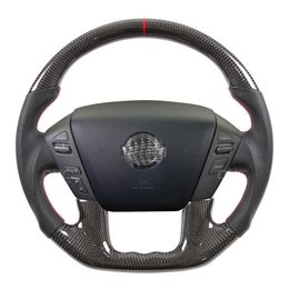Auto Parts Driving Wheel For Nissan Y62 Petrol Steering Wheel Real Carbon Fibre