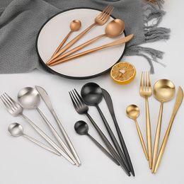 Flatware Sets Rose Gold Tableware Set Stainless Steel Cutlery Western Luxury Fork Teaspoon Knife Spoon