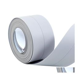 Wall Stickers Toilet Corner Seal Strip Windows Bath Tape Sealings Sticker Pvc Kitchen Waterproof Selfadhesive Seam 3.X22Mm/38Mm Drop Otut1