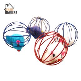 Cat Toys Snailhouse Pet Cages With Mouse Chewing 6cm Scratch Ball Funny Simulation Internective