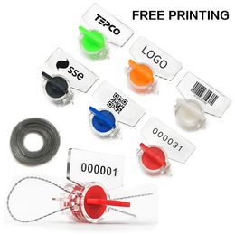 Craft Tools Metre Seal Security Utility Tamper Proof Custom with Numbered Plastic Tags for Electric Plant Labels 100PCS 230111