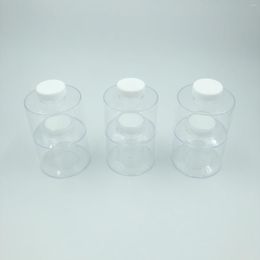 Storage Bottles 6pcs Stackable Outdoor Clear Spice Jars Kitchen Herbs Container Orgainzation