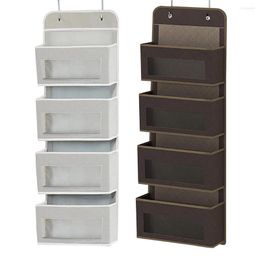 Storage Boxes Over Door Hanging Bag Living Room Shoe Mesh Pocket Rack Household Space-Saving Shelf Organiser Accessories