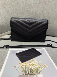 Luxus-Umhängetasche, Designer-Ledertasche, authentische Damen-Handtasche, Messenger-Tasche, Louloulou Damen-Umhängetasche, Klappe, Damen-Handtasche, Umschlagtasche