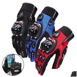 Motorcycle Gloves Probiker Men Wearable Guantes Motocross Fl Finger Protective Drop Delivery Mobiles Motorcycles Accessories Dhprg