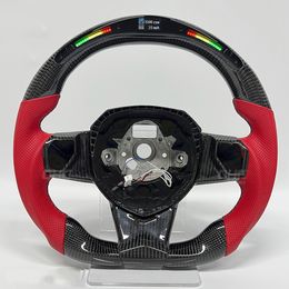 Auto Parts Driving Wheel Real Carbon Fibre LED Steering Wheels For Lamborghini Aventador Car Accessories