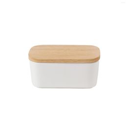 Storage Bottles Ceramic Butter Box Kitchen Household Refrigerator Multi-color Oak Lid Sealed