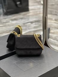 Designer Handbag Luxury Shoulder Bag brand female Designer bag fashion Crossbody bag Chain Bag Clamshell design purse Metal locking buckle