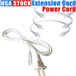 Power Cord Cable for T8 Tube LED Grow Light with On Off Switch 3 Pin Integrated Tubes Connector Extension US Plug 1FT 2FT 3.3FT 4FT 5FT 6FT 6.6 FT 100 Pcs Oemled